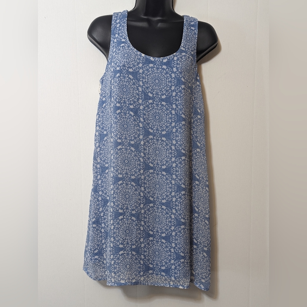 Women's Red Camel Paisley Type Print Dress Blue Size Small (Juniors)